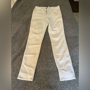 Madewell 10” High-Rise White Skinny Jeans Size 28